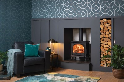 Huntingdon 30 Woodburning Stove with Clear Door